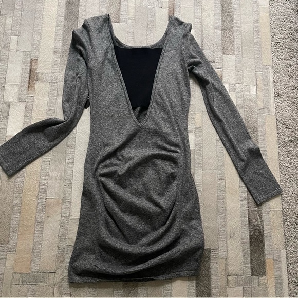 Express Heather Gray Mini Dress - Picture 3 of 4